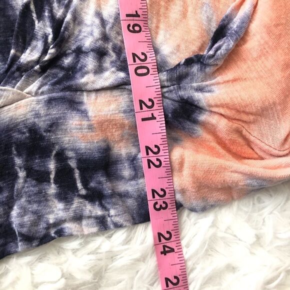YOUNG FABULOUS& BROKE TIE DIE V NECK TWIST HEM XS - Picture 8 of 8